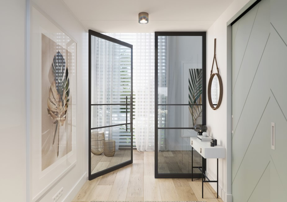 industriele deur rookglas